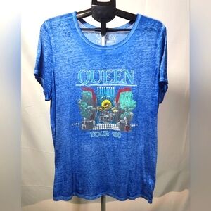 🌸 3/$25 🌸 Queen Official Merch Torrid Women's Blue T-Shirt-Size 2